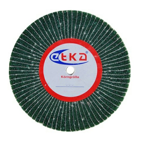 Щетка (круг) сатино-лепестковая зеленая (100х15 мм, №320)