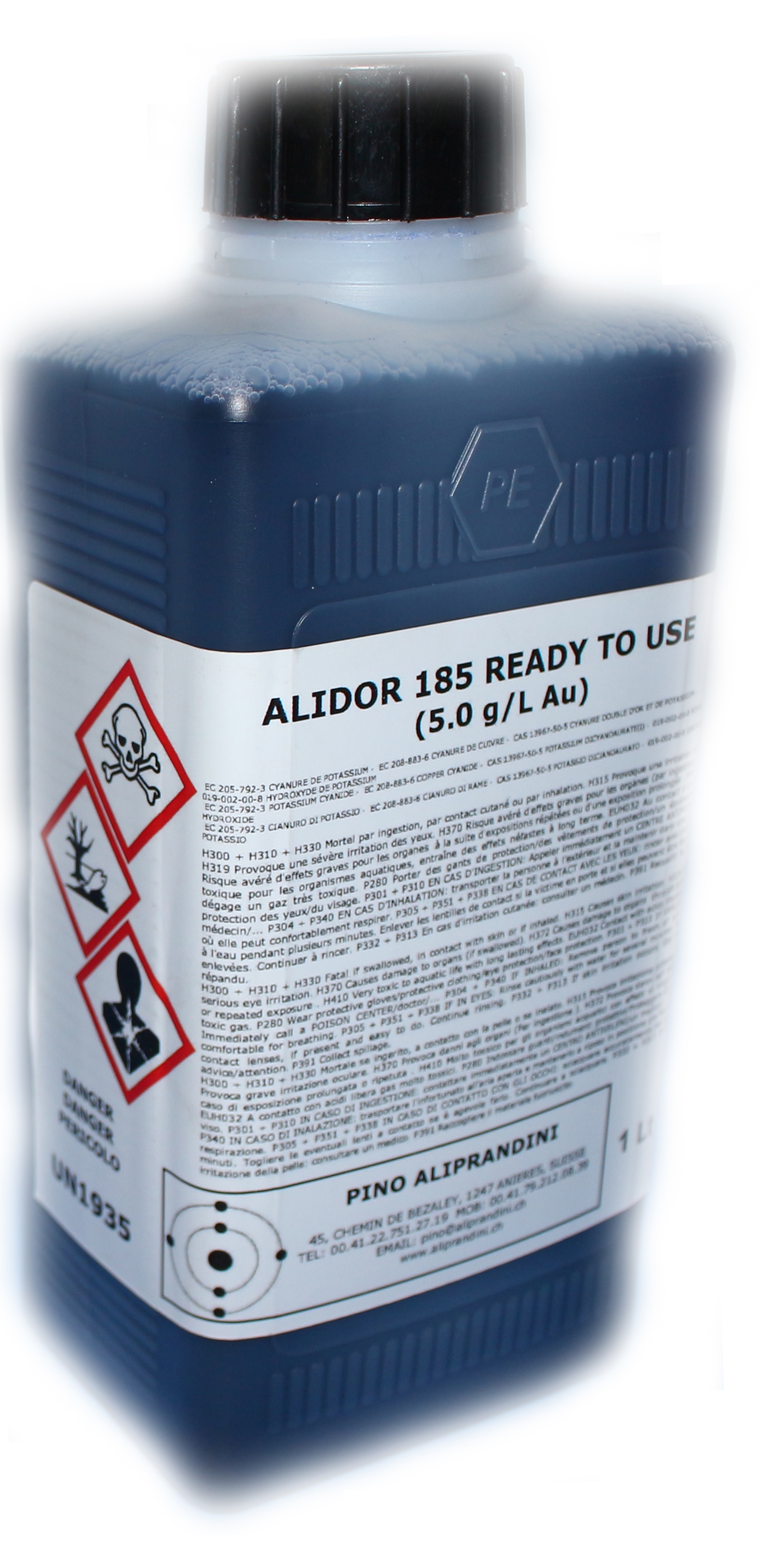 Электролит золочения для ванны ALIDOR 185 (5г/л) Au (0047A) (+)