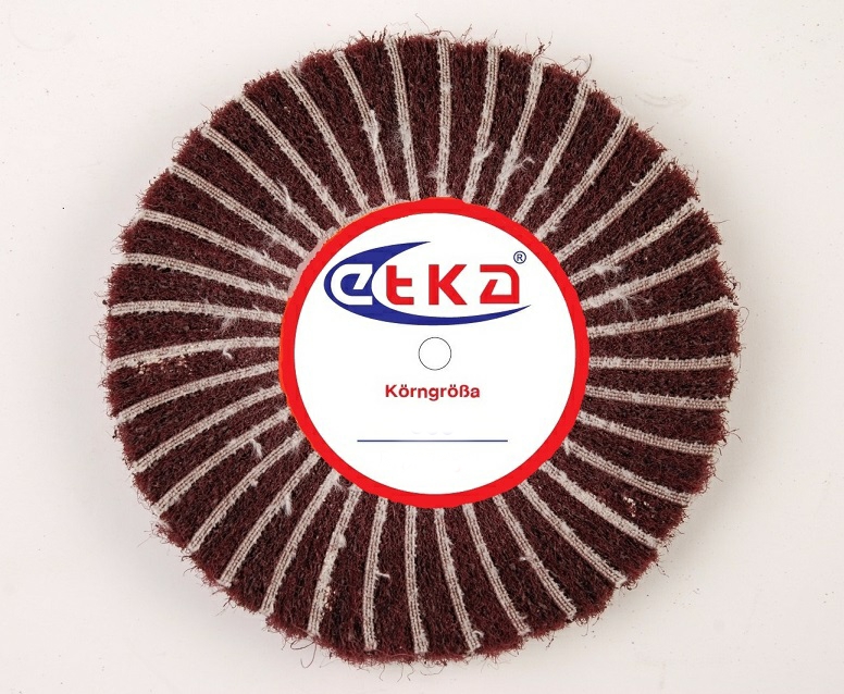 Щетка (круг) сатино-лепестковая коричневая (100х15 мм, 3х2, №800)