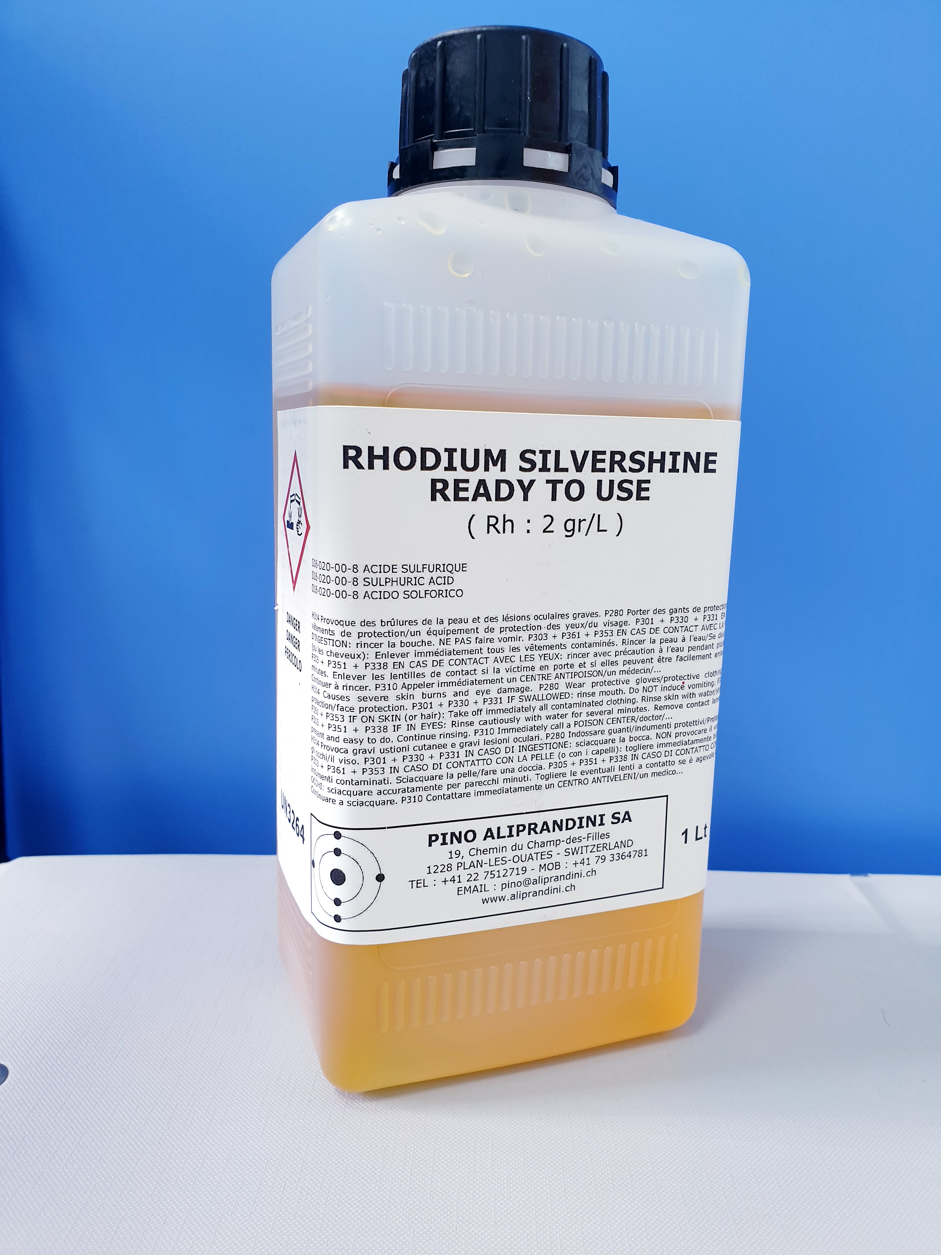 Электролит Rhodium Silvershine (2г/1000мл) белый для ванны (0149A) (+)