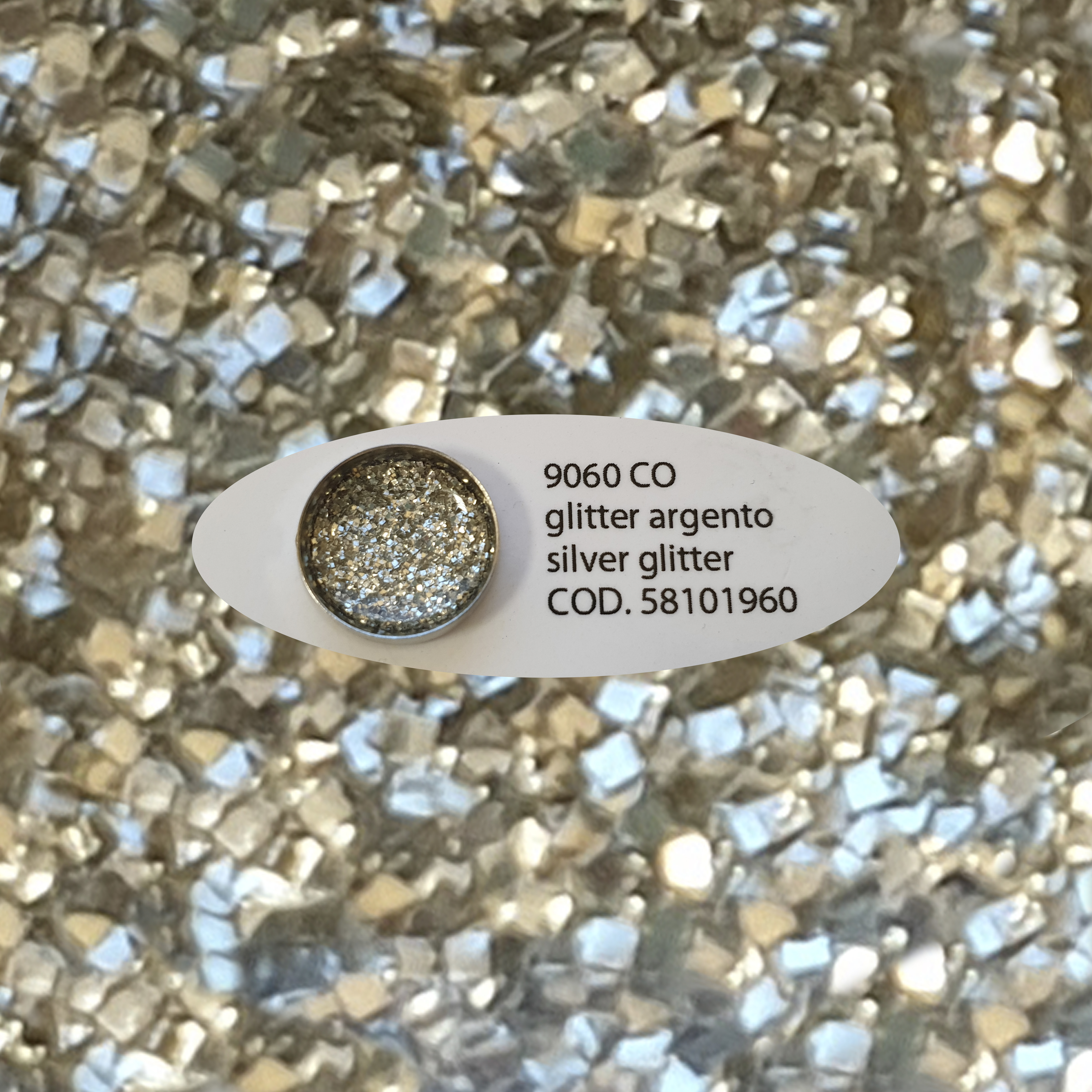 Эмаль холодная NOVAGUM Z 9060 CO (непрозрачная/серебро глиттер/полируемая)